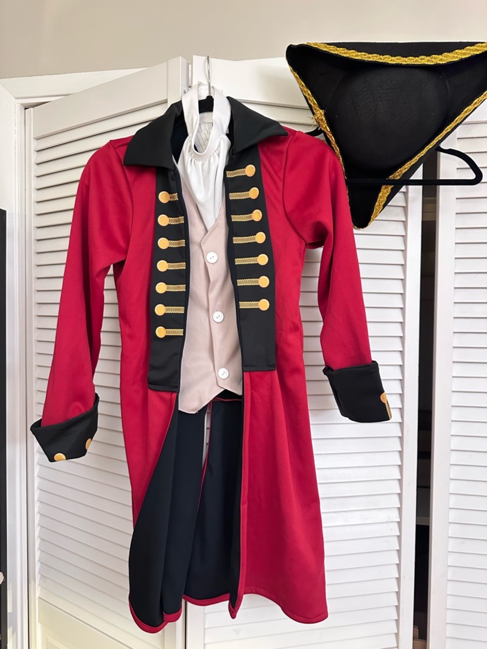 British Redcoat Colonial Soldier General Fancy Dress Up Halloween Child Costume
